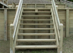 Open Timber Steps